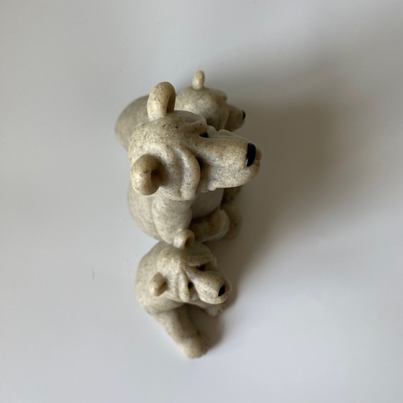 Vintage Quarry Critters Figurine: "Billy & Friends” Bear Family by Second Nature - Picture 5 of 8